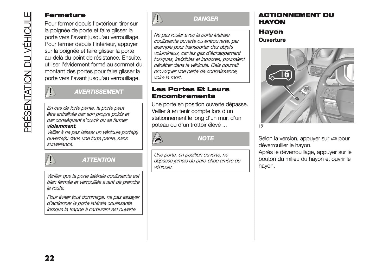 2026 Fiat Doblò Owner's Manual | French