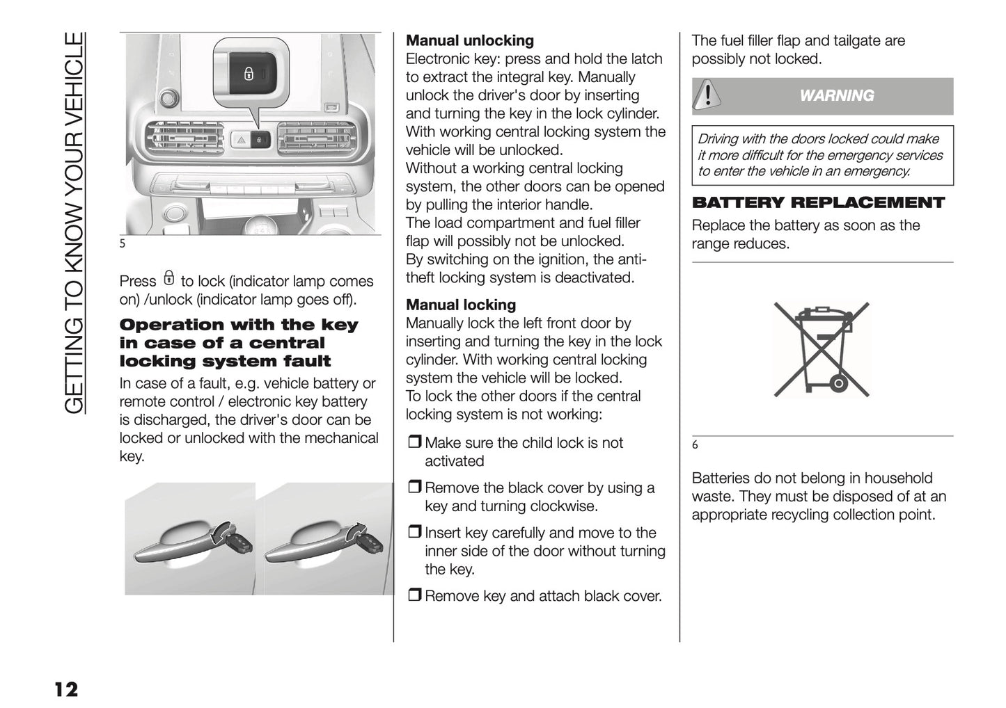 2025 Fiat Doblò Owner's Manual | English