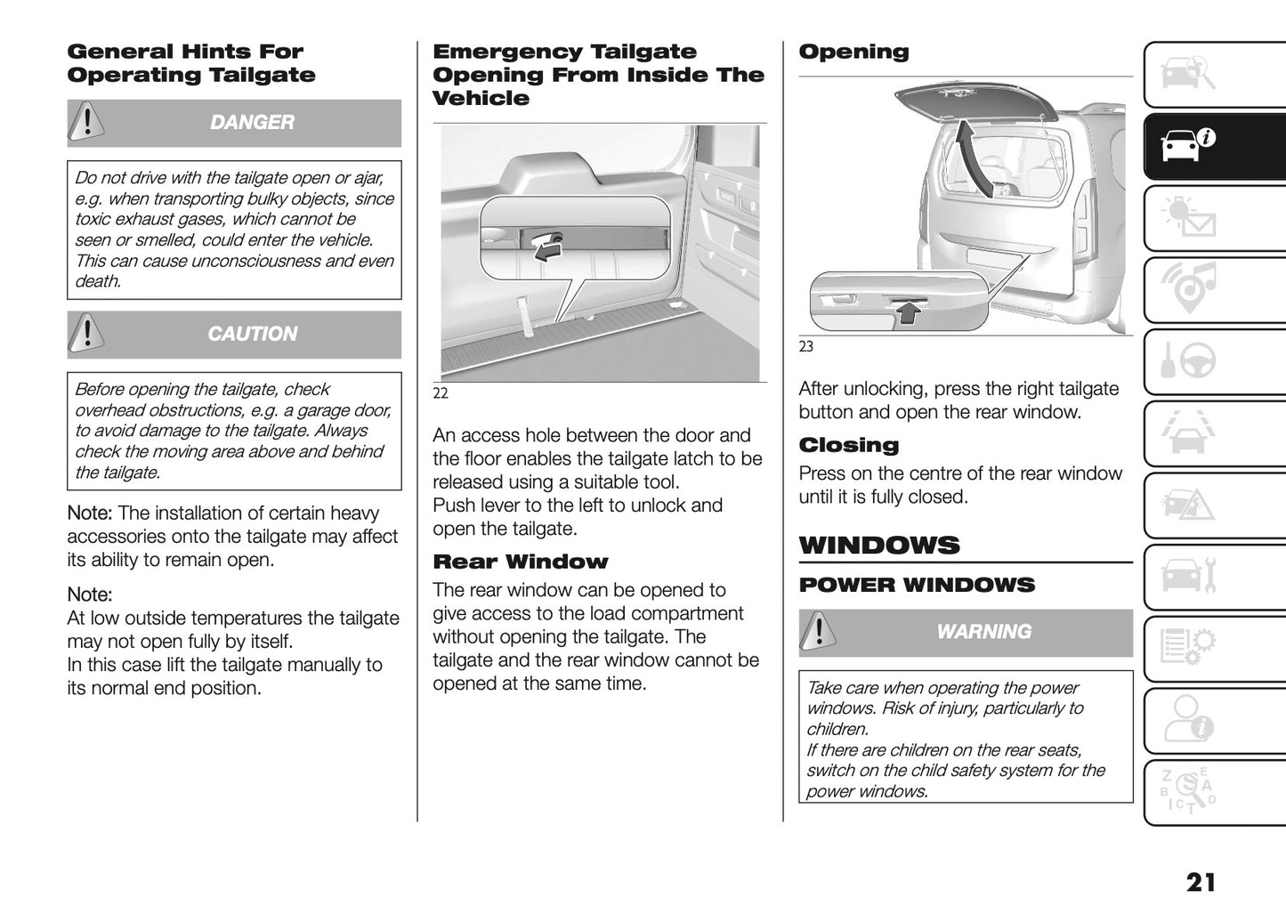 2025 Fiat Doblò Owner's Manual | English