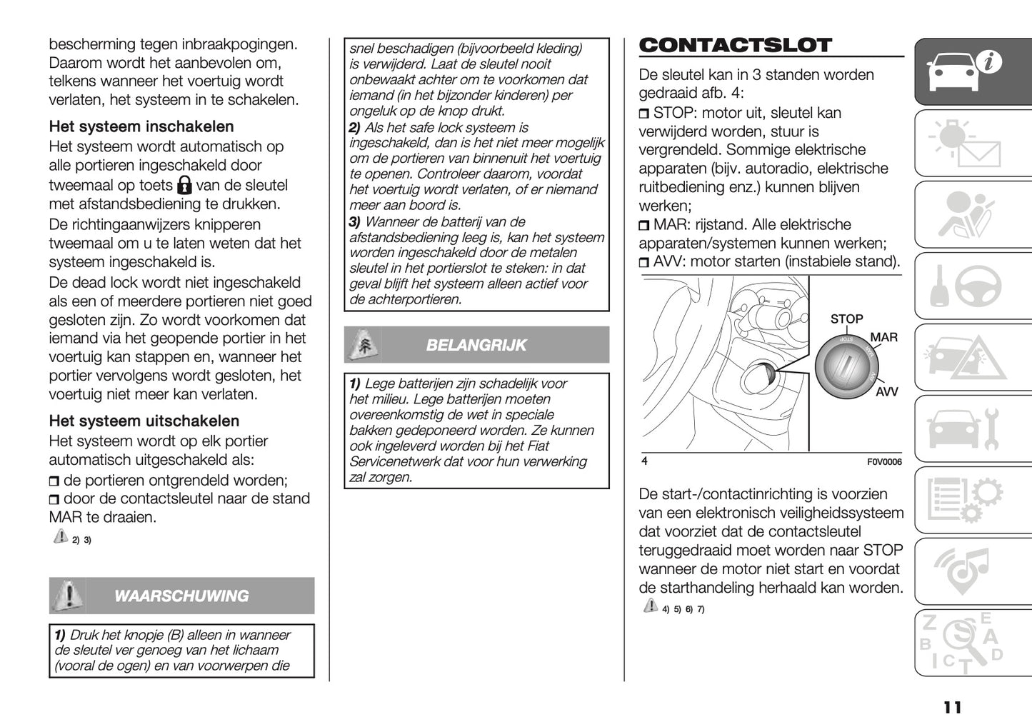 2018 Fiat Doblò Owner's Manual | Dutch