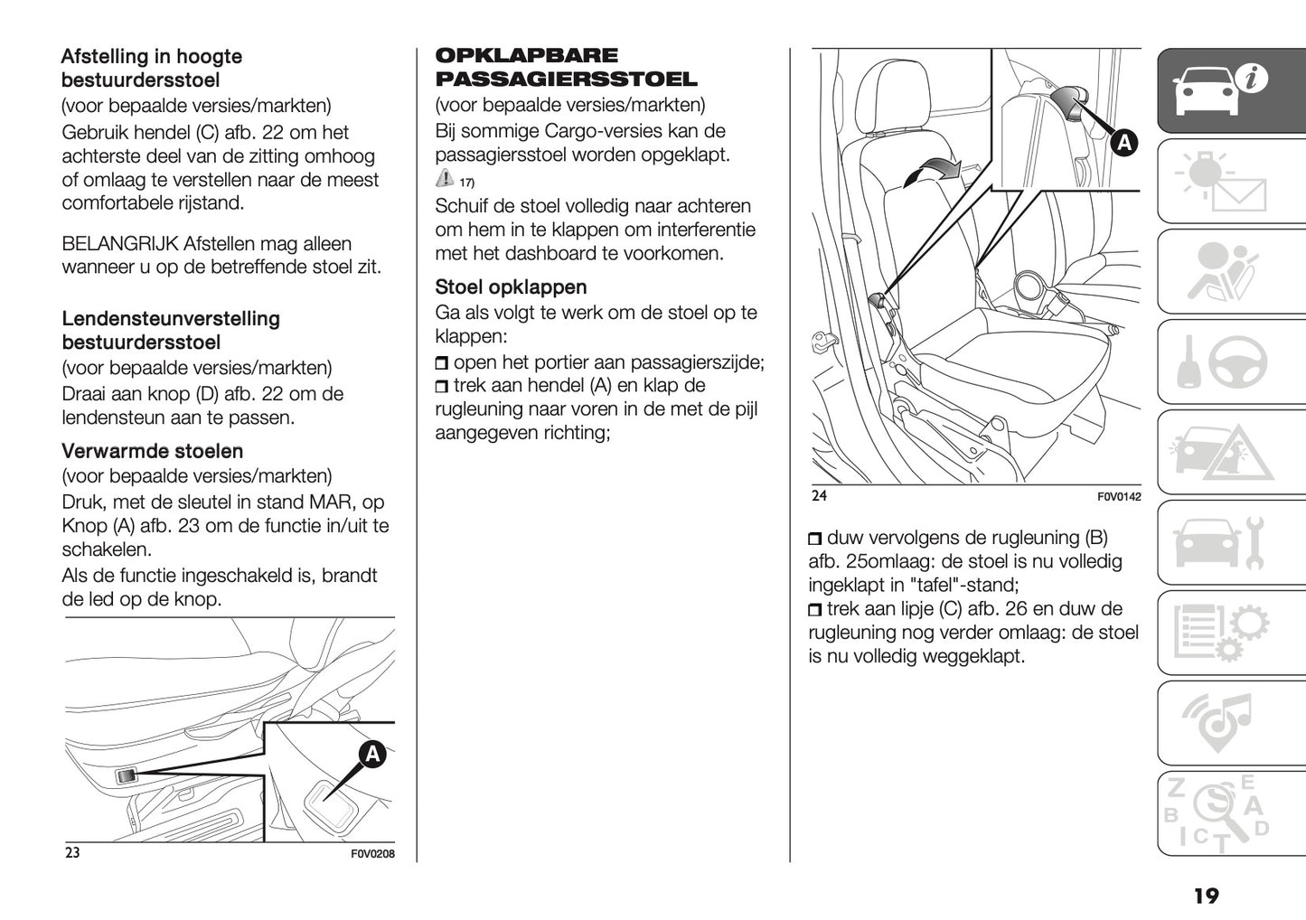 2018 Fiat Doblò Owner's Manual | Dutch