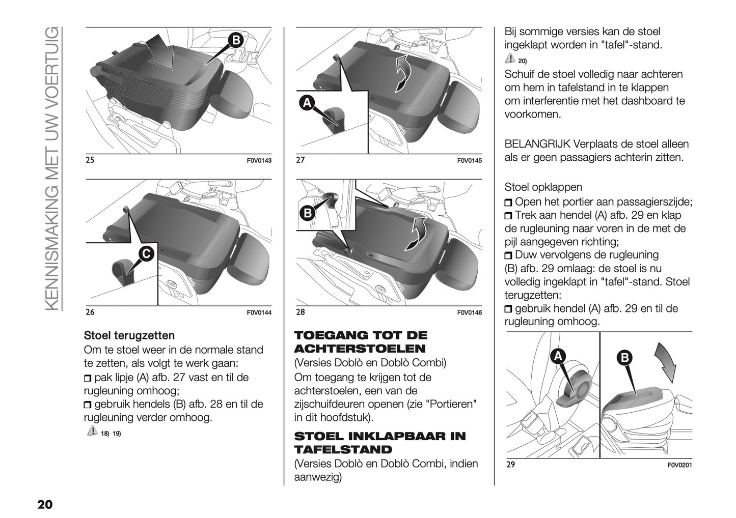 2018 Fiat Doblò Owner's Manual | Dutch