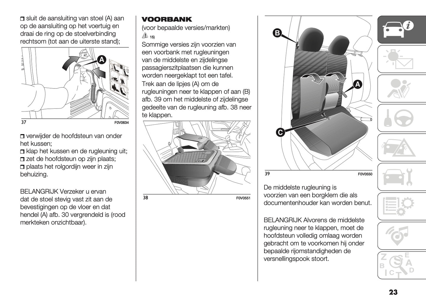 2018 Fiat Doblò Owner's Manual | Dutch