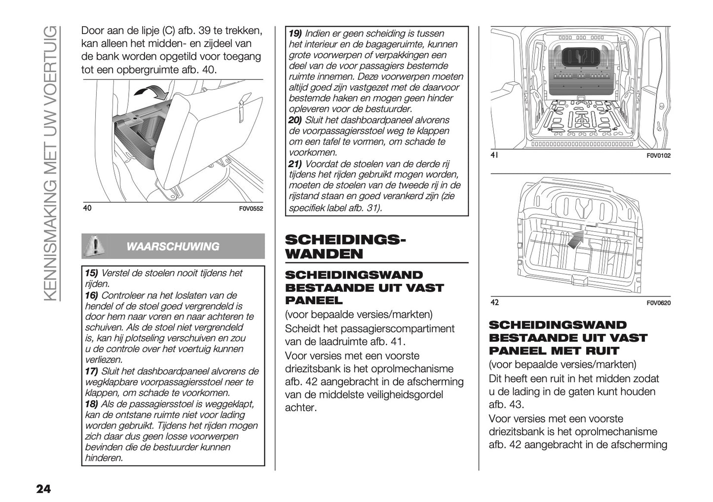 2018 Fiat Doblò Owner's Manual | Dutch