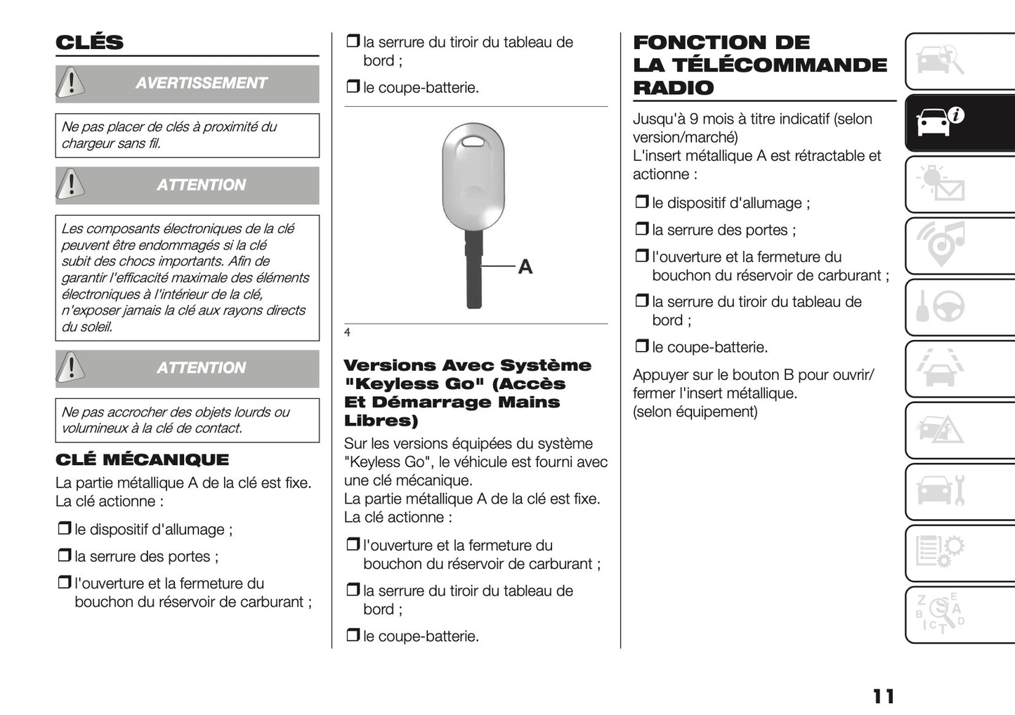 2025-2026 Fiat Ducato Owner's Manual | French