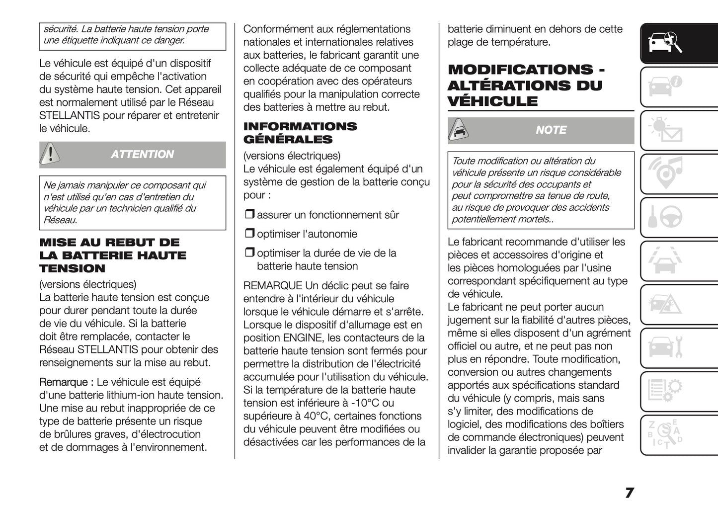 2025-2026 Fiat Ducato Owner's Manual | French