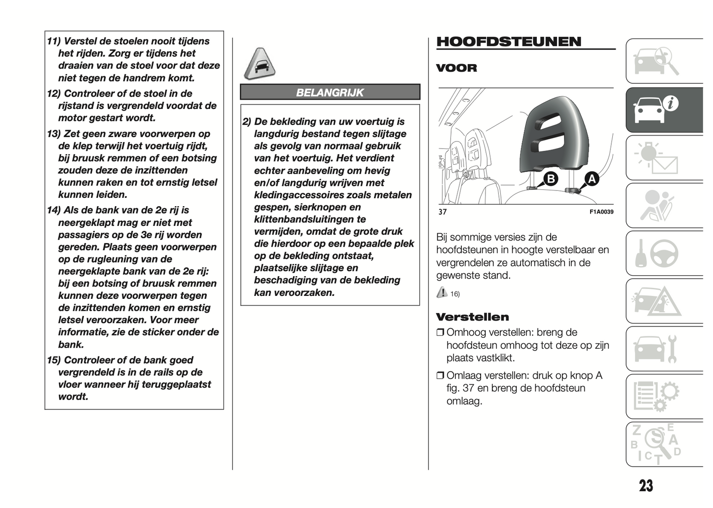 2015-2016 Fiat Ducato Gebruikershandleiding | Nederlands