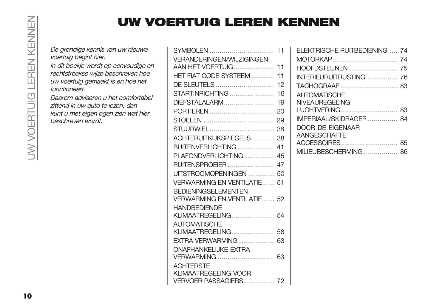 2021-2025 Fiat Ducato Camper Owner's Manual | Dutch