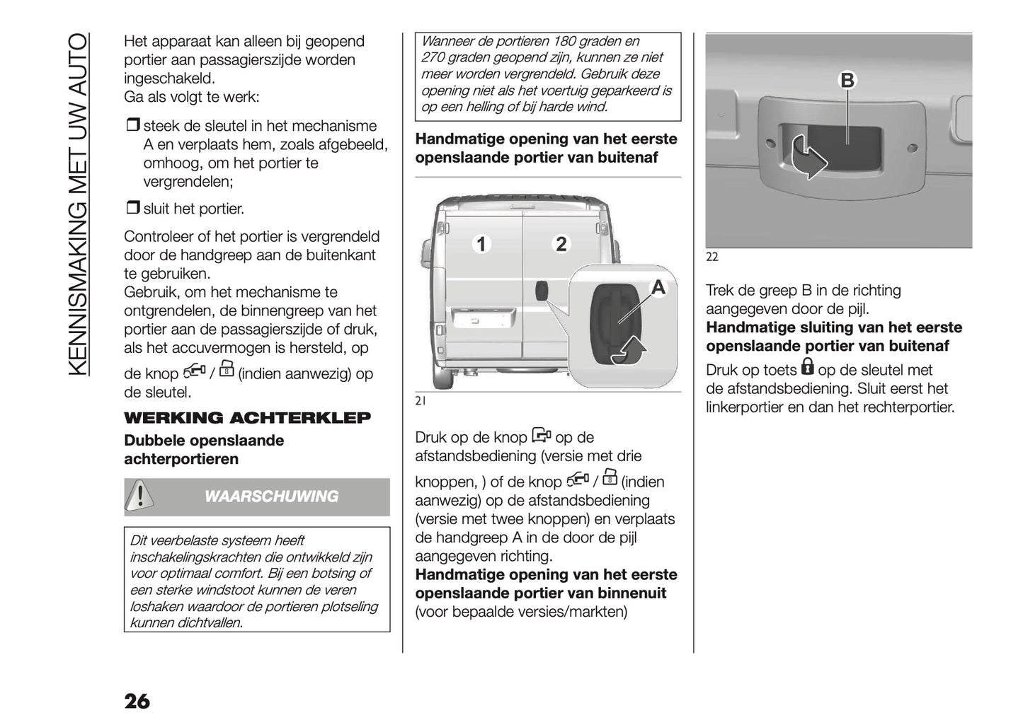 2025-2026 Fiat Ducato Owner's Manual | Dutch