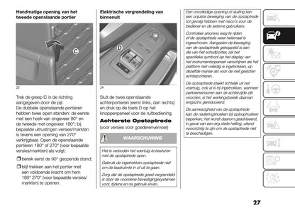 2025-2026 Fiat Ducato Owner's Manual | Dutch