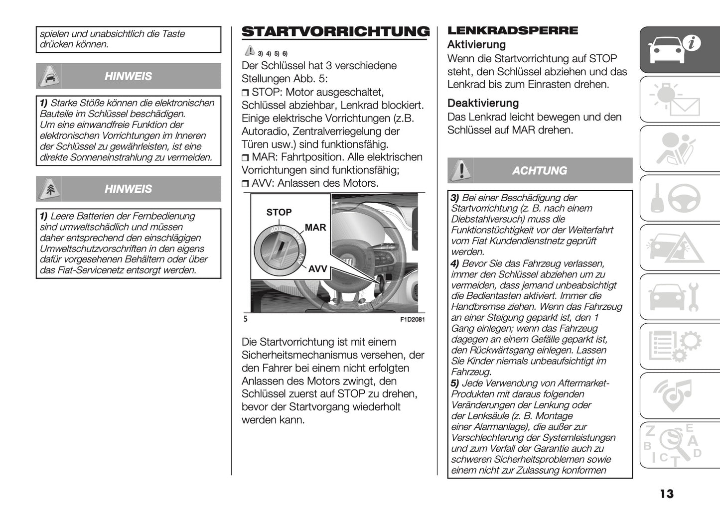 2024-2025 Fiat Panda/Panda Cross Owner's Manual | German