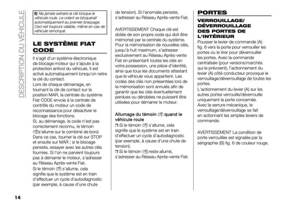 2024-2025 Fiat Panda/Panda Cross Owner's Manual | French