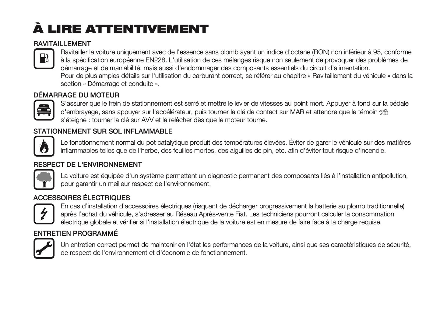 2025-2026 Fiat Panda/Pandina Owner's Manual | French