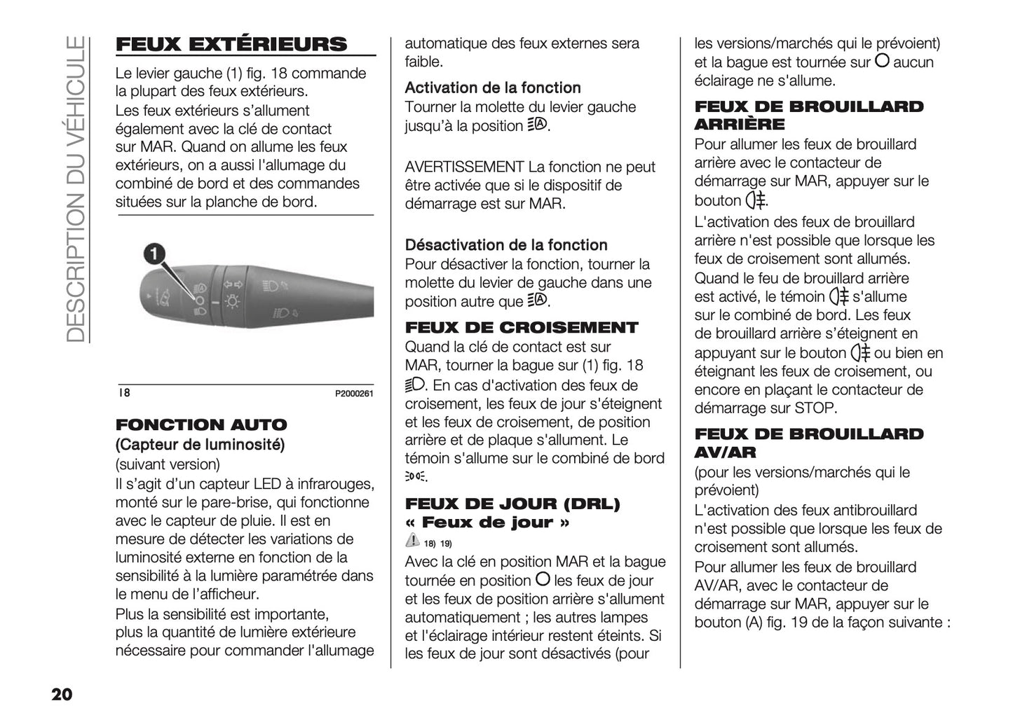 2025-2026 Fiat Panda/Pandina Owner's Manual | French