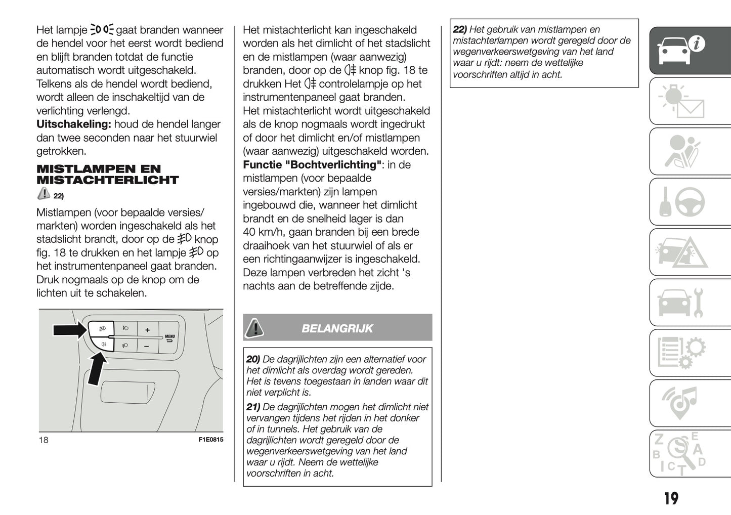 2017 Fiat Punto Easy Gebruikershandleiding | Nederlands