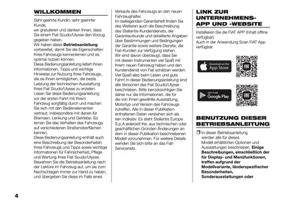 2025 Fiat Scudo/Ulysse Owner's Manual | German