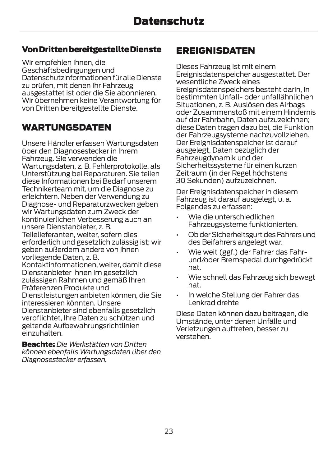 2024-2025 Ford Bronco Bedienungsanleitung | Deutsch