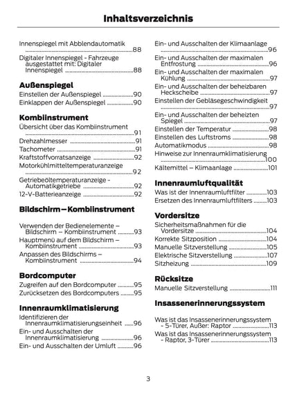 2024-2025 Ford Bronco Bedienungsanleitung | Deutsch