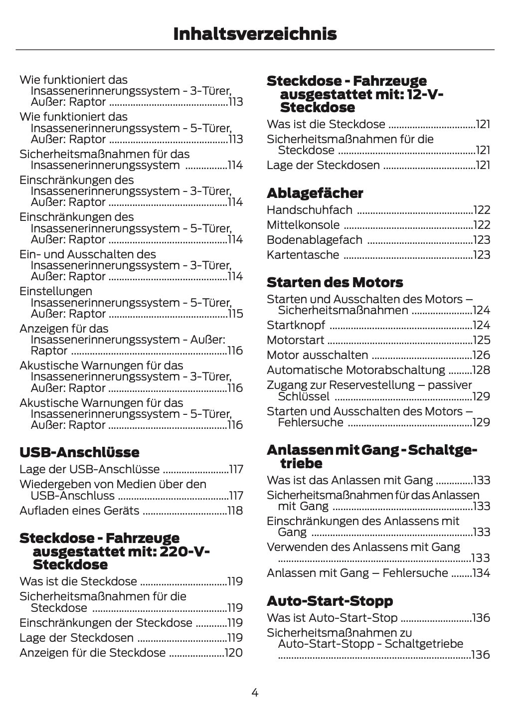 2024-2025 Ford Bronco Bedienungsanleitung | Deutsch