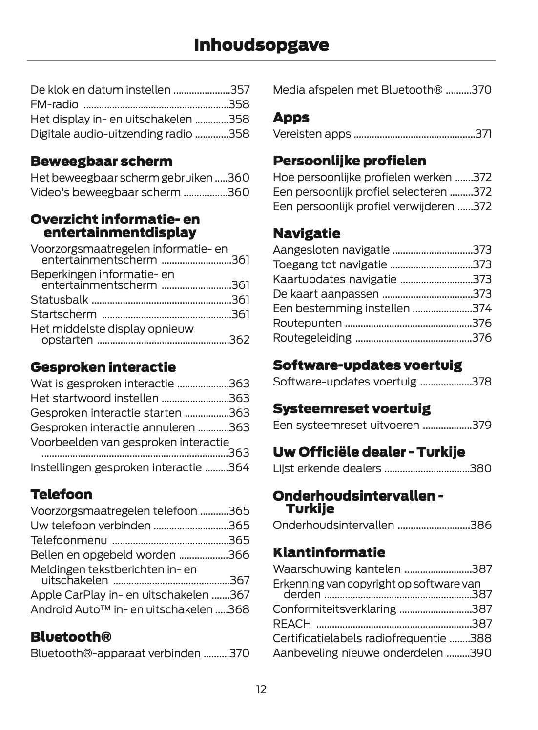 2024 Ford Explorer Owner's Manual | Dutch