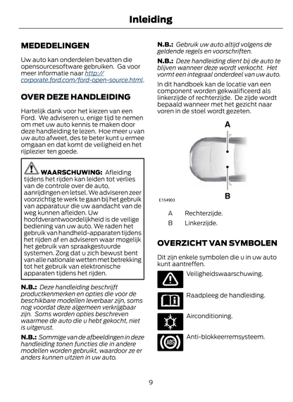 2020 Ford Fiesta Owner's Manual | Dutch