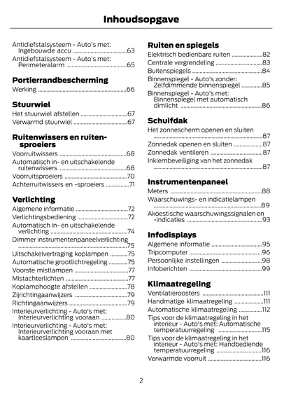 2020 Ford Fiesta Owner's Manual | Dutch