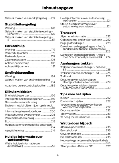 2020 Ford Fiesta Owner's Manual | Dutch