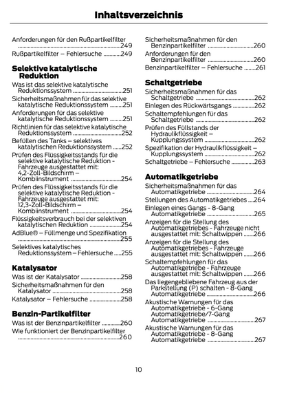 2023-2024 Ford Focus Owner's Manual | German