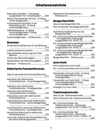 2023-2024 Ford Focus Owner's Manual | German