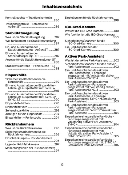 2023-2024 Ford Focus Owner's Manual | German