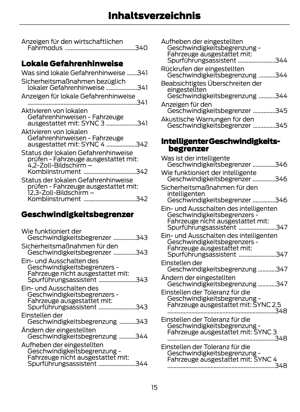 2023-2024 Ford Focus Owner's Manual | German