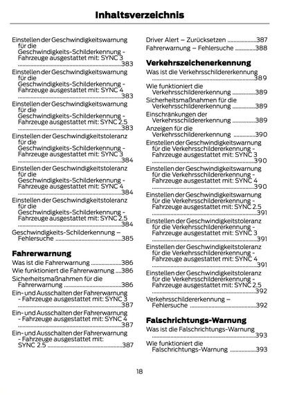 2023-2024 Ford Focus Owner's Manual | German