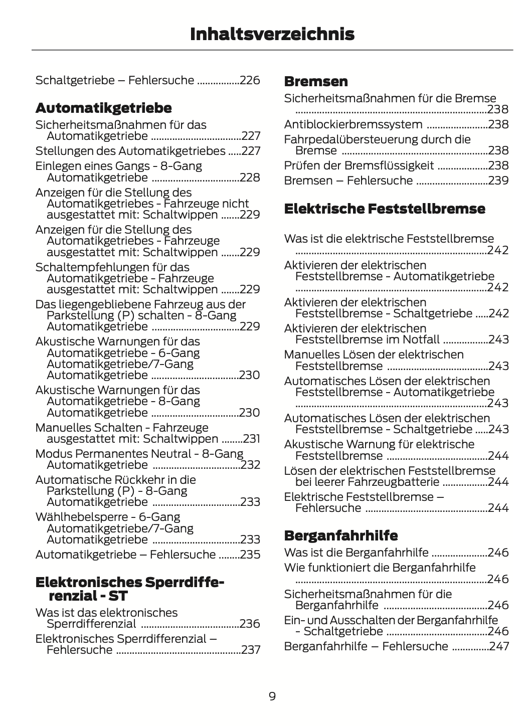 2024 Ford Focus Bedienungsanleitung | Deutsch