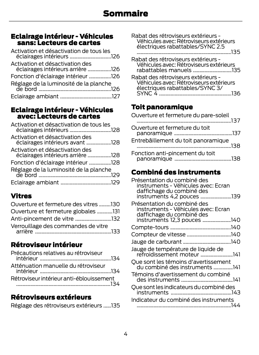 2023-2024 Ford Focus Bedienungsanleitung | Französisch