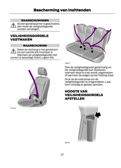 2013-2014 Ford Focus Owner's Manual | Dutch