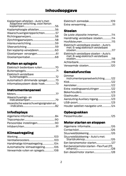 2013-2014 Ford Focus Owner's Manual | Dutch