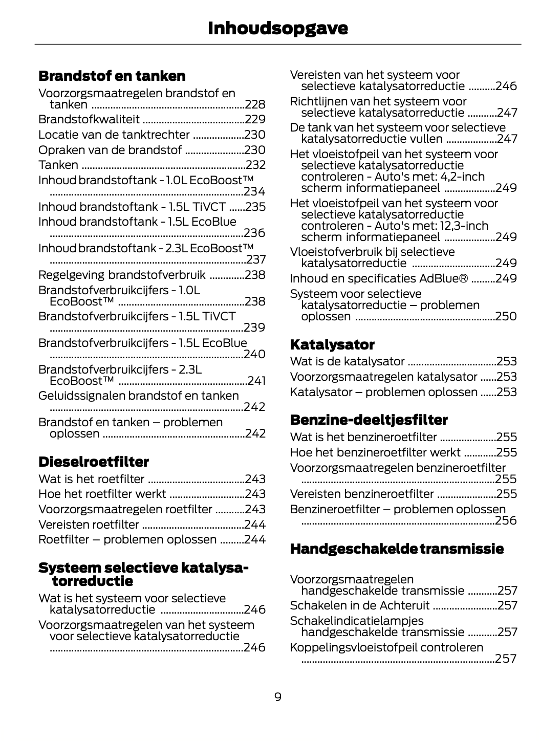 2023-2024 Ford Focus Gebruikershandleiding | Nederlands