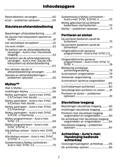 2023-2024 Ford Focus Gebruikershandleiding | Nederlands