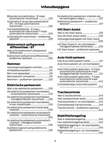 2024-2025 Ford Focus Owner's Manual | Dutch