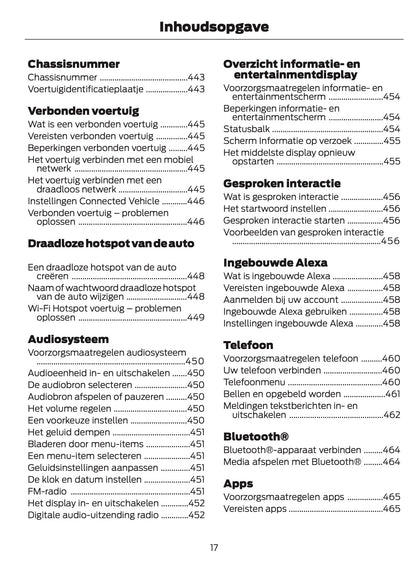 2024-2025 Ford Focus Owner's Manual | Dutch