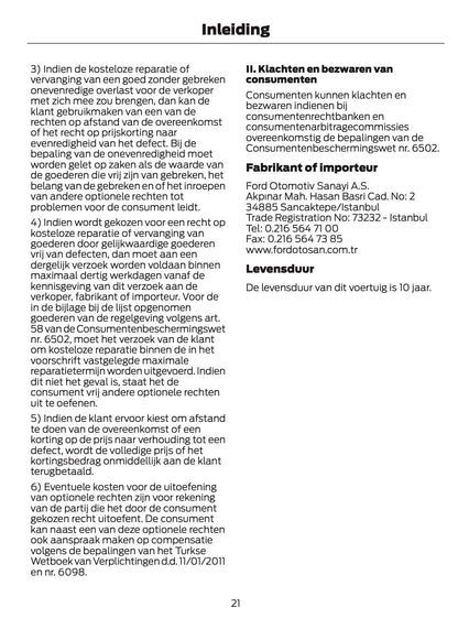 2024-2025 Ford Focus Owner's Manual | Dutch