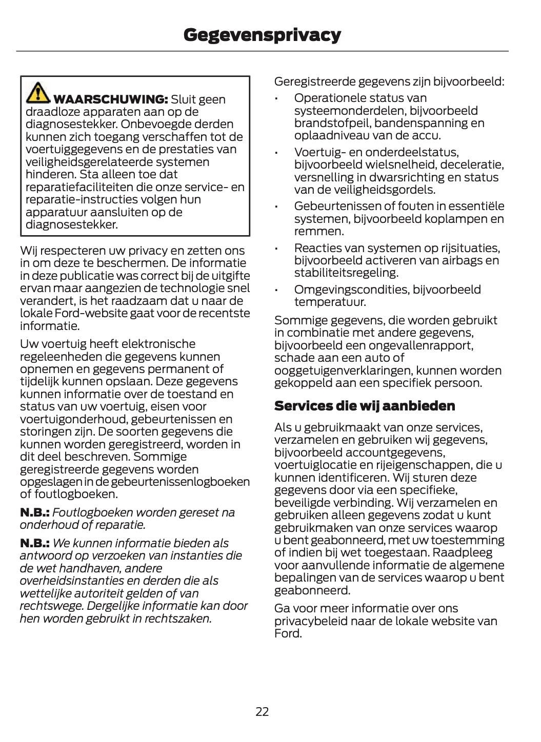 2024-2025 Ford Focus Owner's Manual | Dutch