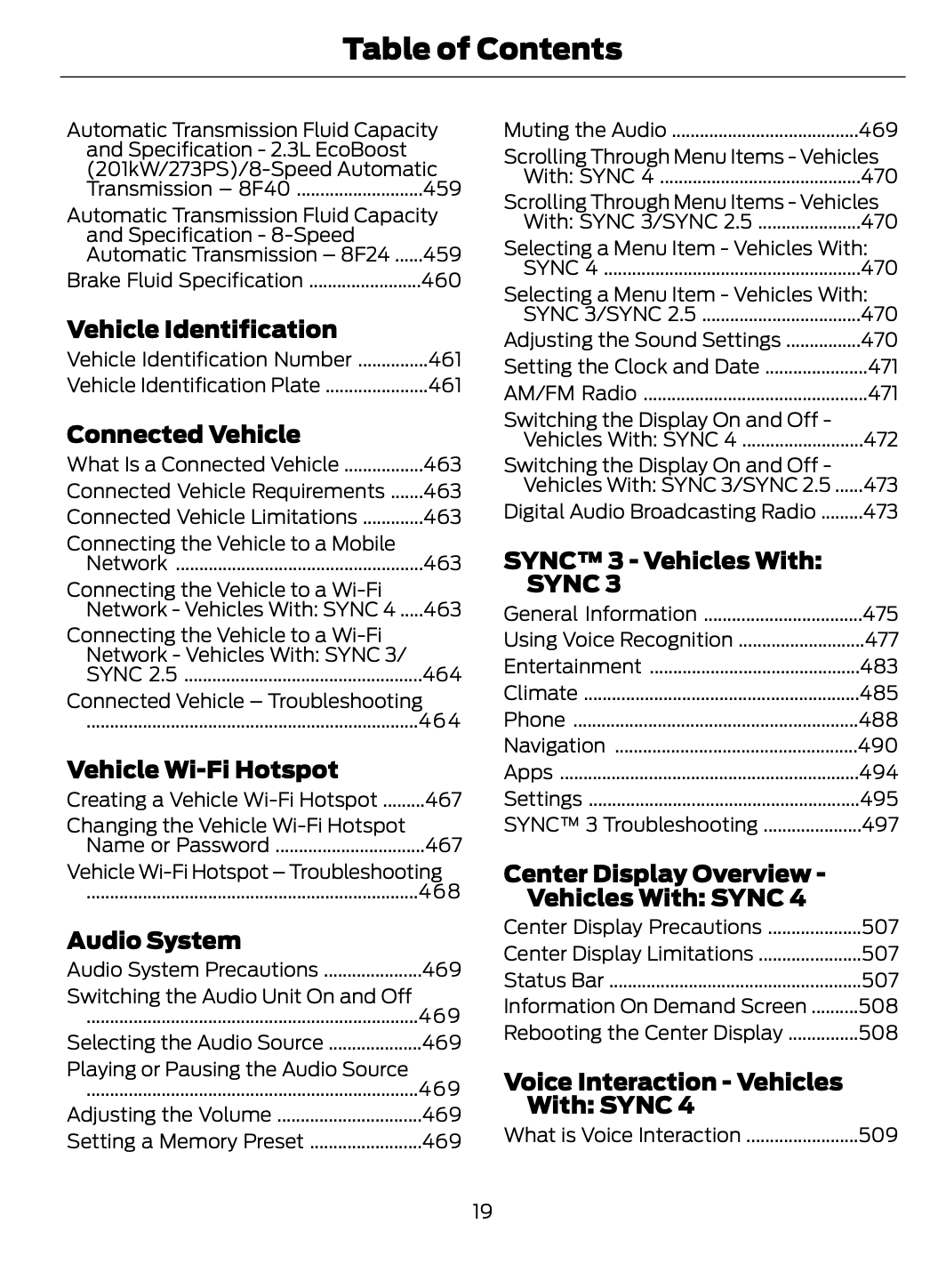 2023-2024 Ford Focus Bedienungsanleitung | Englisch