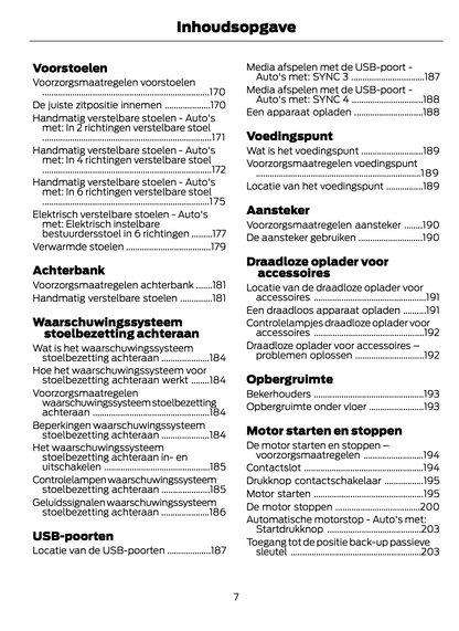 2021-2022 Ford Focus Owner's Manual | Dutch