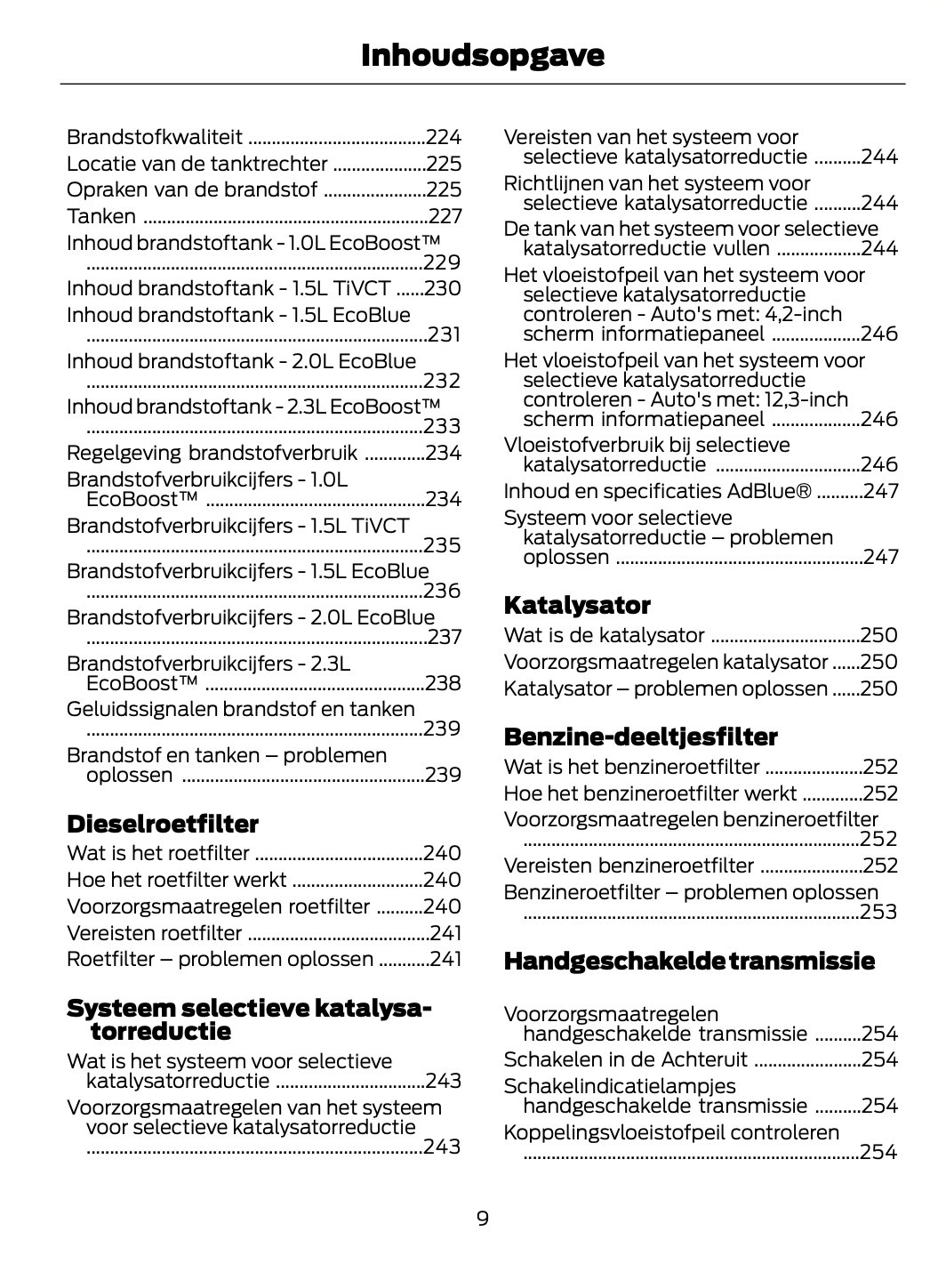 2021-2022 Ford Focus Owner's Manual | Dutch