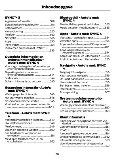 2021-2022 Ford Focus Owner's Manual | Dutch