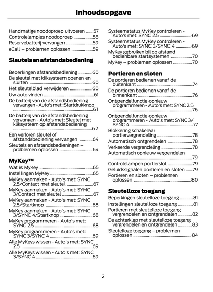 2021-2022 Ford Focus Owner's Manual | Dutch