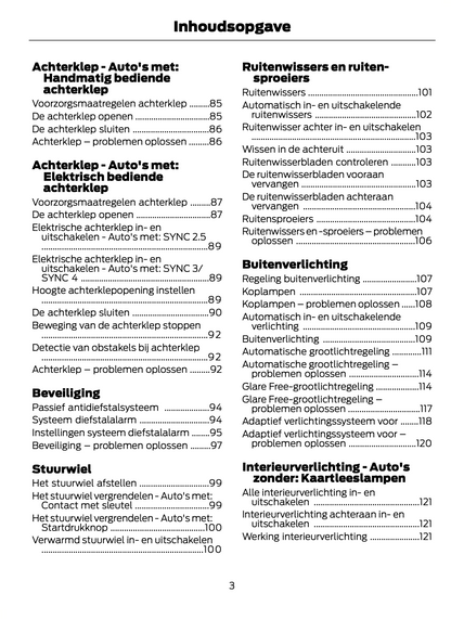 2021-2022 Ford Focus Owner's Manual | Dutch