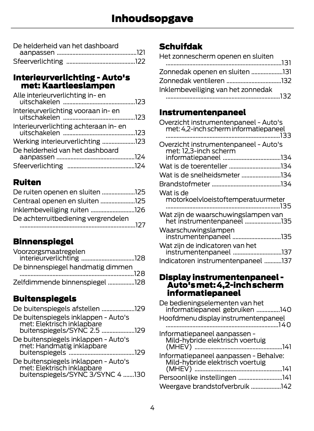 2021-2022 Ford Focus Owner's Manual | Dutch