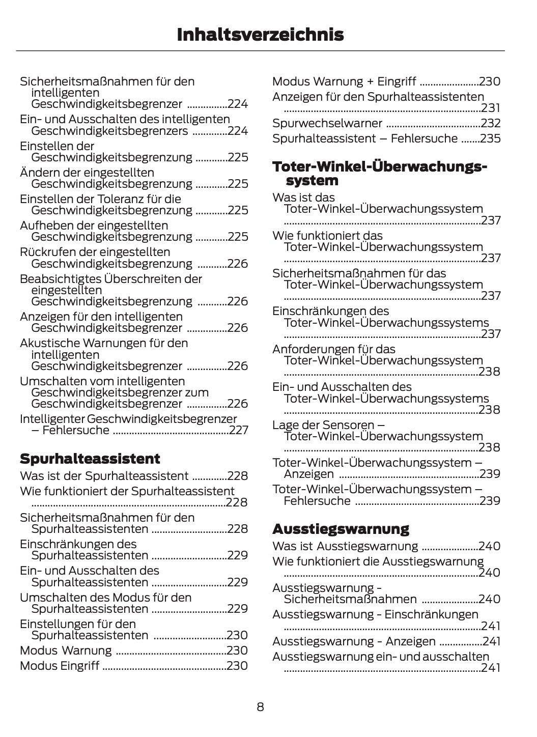 2024-2025 Ford Mustang Bedienungsanleitung | Deutsch